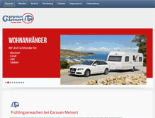 Tablet Screenshot of caravan-meinert.de